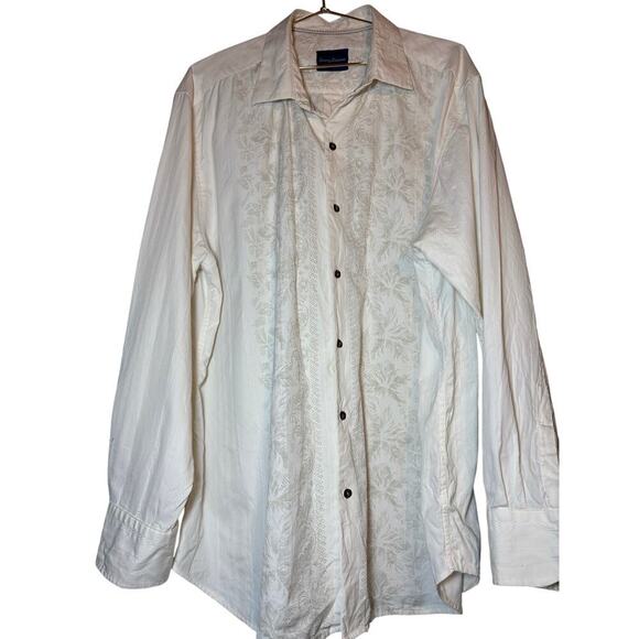 Tommy Bahama mens XL button down shirt white button down in great condition - Picture 2 of 8